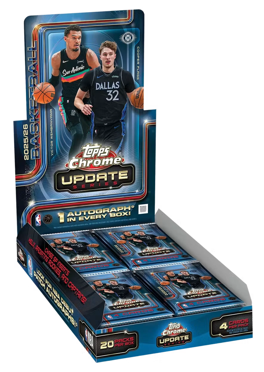 2025-26 Topps Chrome Update Series Basketball box art