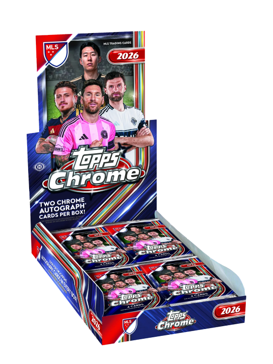 2026 Topps Chrome MLS Soccer box art